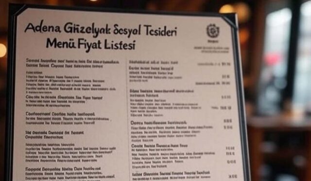 Adana Güzelyalı Sosyal Tesisleri menü fiyat listesi