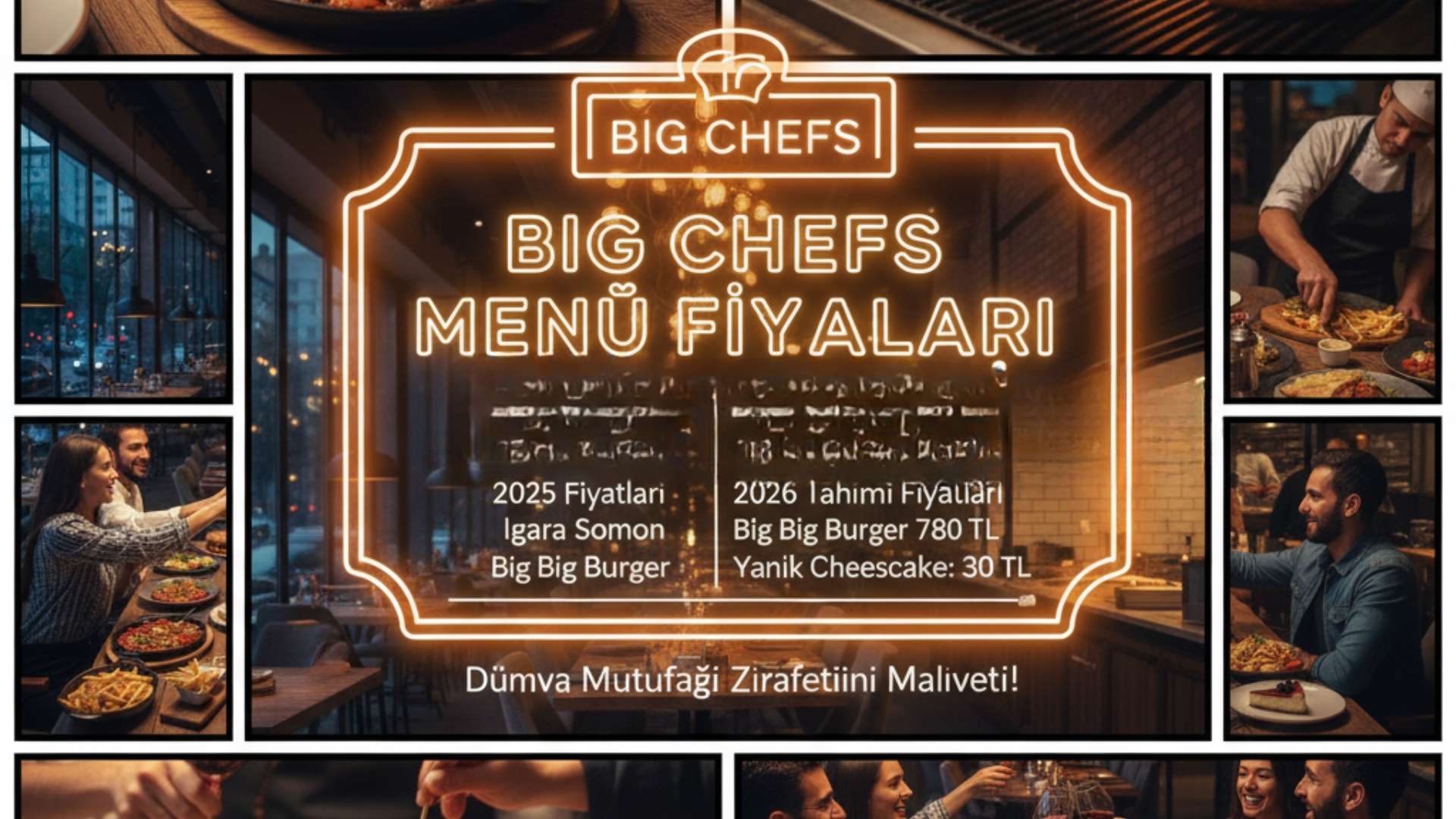 Big Chefs Menü fiyat listesi nedir