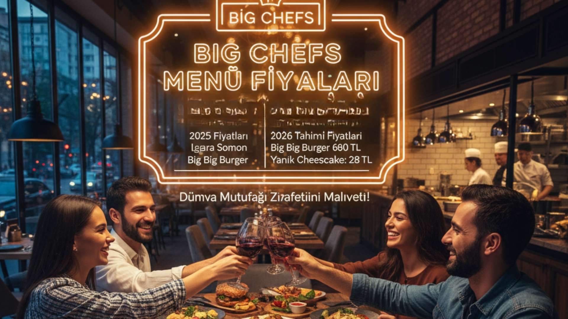 Big Chefs Menü fiyat listesi