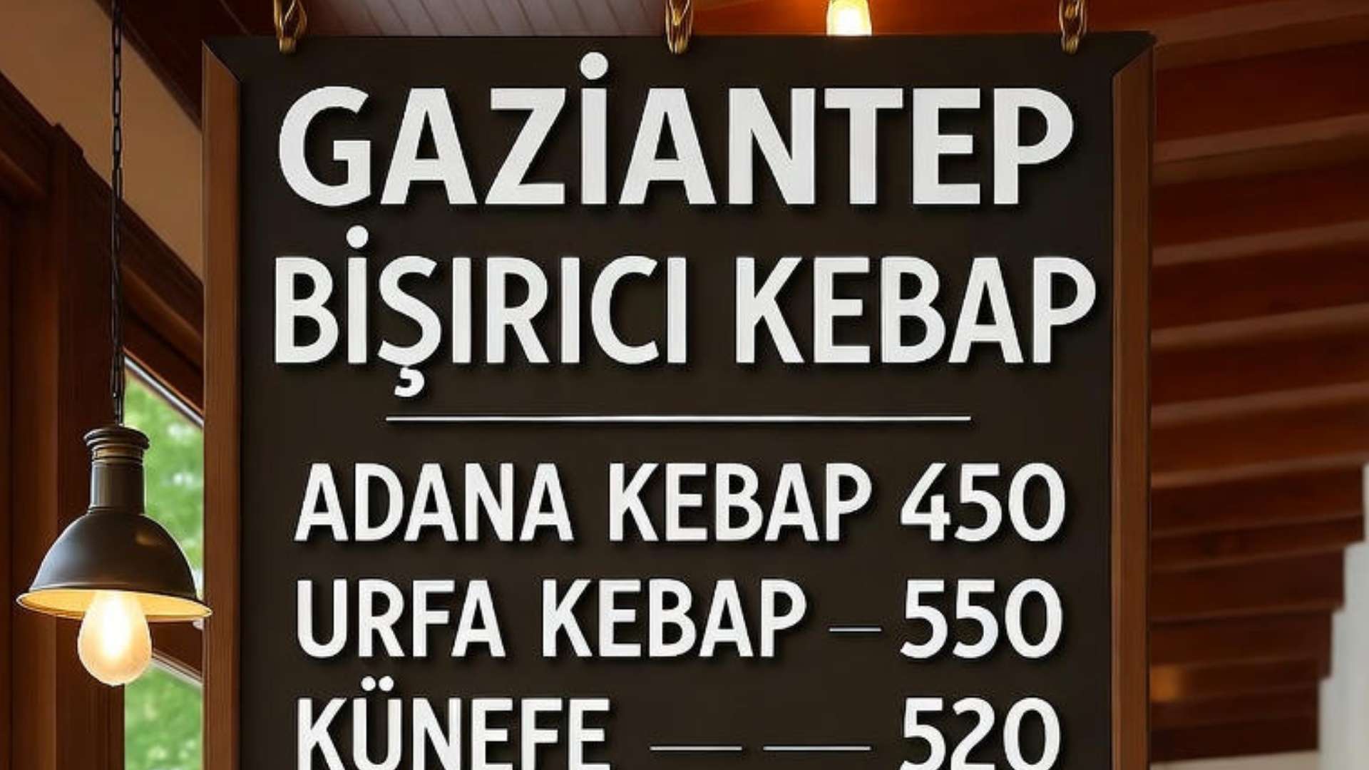 Bişirici Kebap Menü fiyat listesi