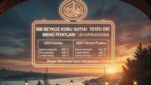 İBB Beykoz Koru Sosyal Tesisleri menü fiyat listesi