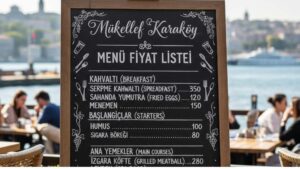 Mükellef Karaköy menü fiyat listesi