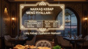 Nakkaş Kebap Menü fiyat listesi