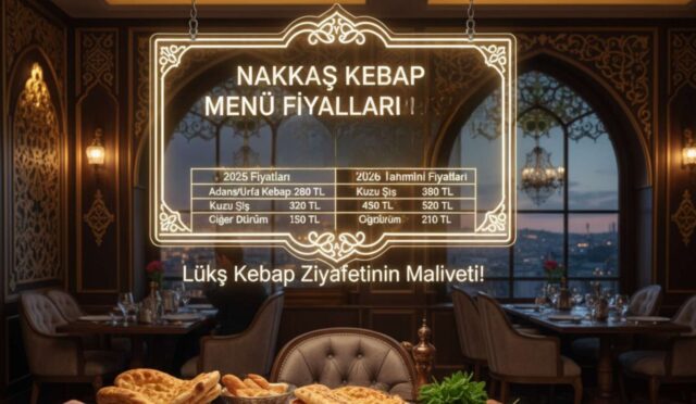Nakkaş Kebap Menü Fiyat Listesi