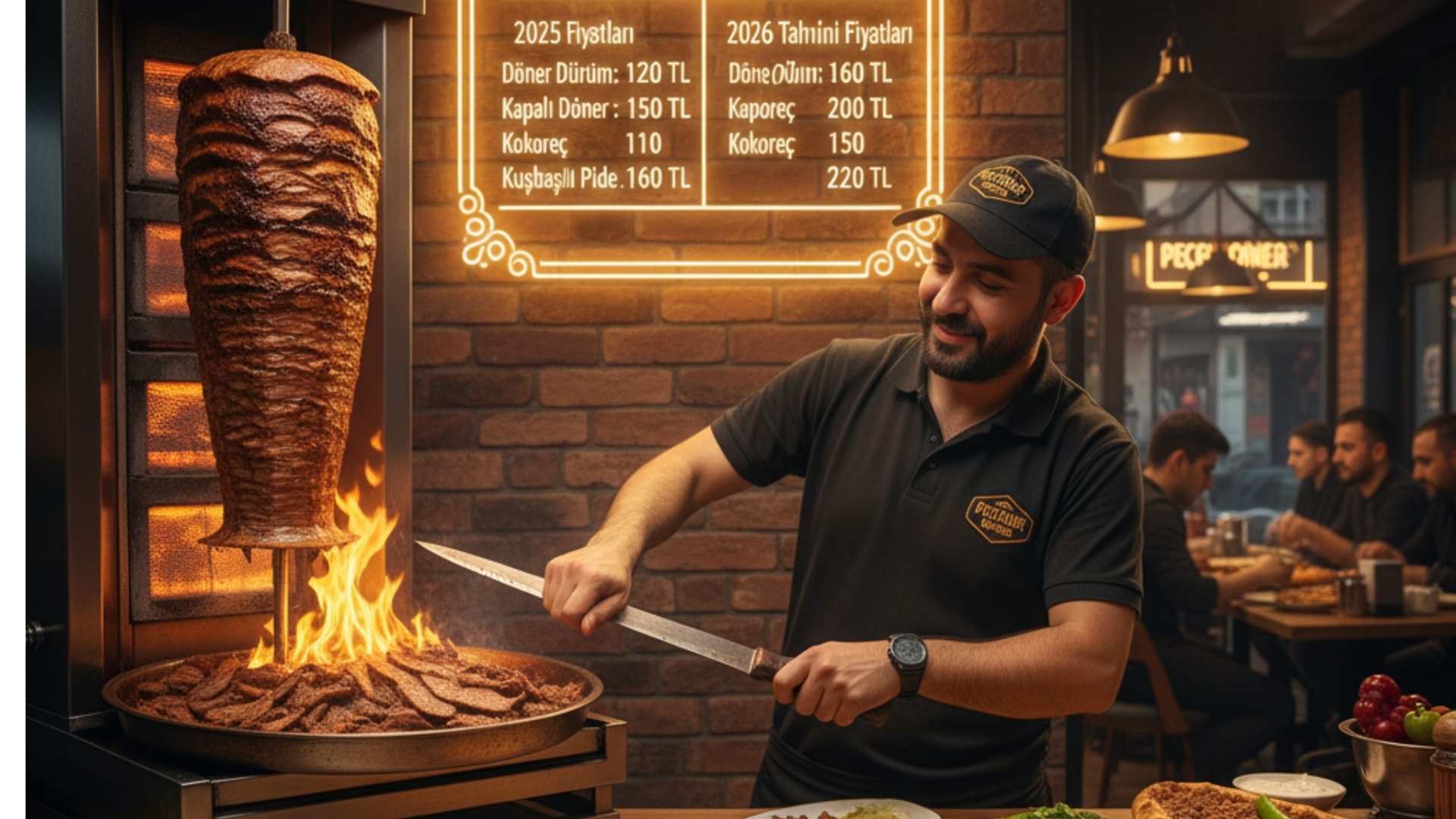 Peçenek Döner Menü fiyat listesi nedir 