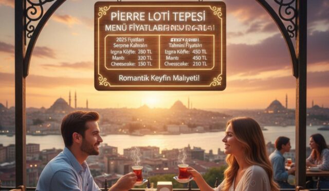 Pierre Loti Tepesi Menü fiyat listesi