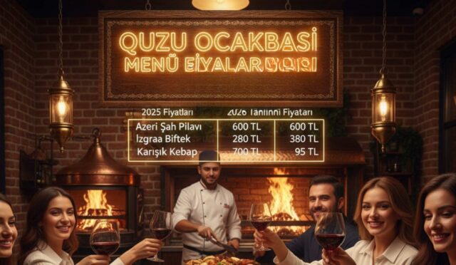 Quzu Ocakbaşı Menü fiyat listesi
