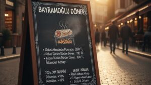 Bayramoğlu Döner menü fiyat listesi