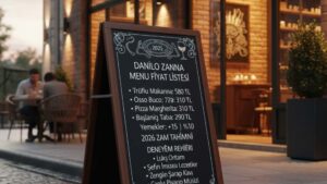 Danilo Zanna Restaurant menü fiyat listesi