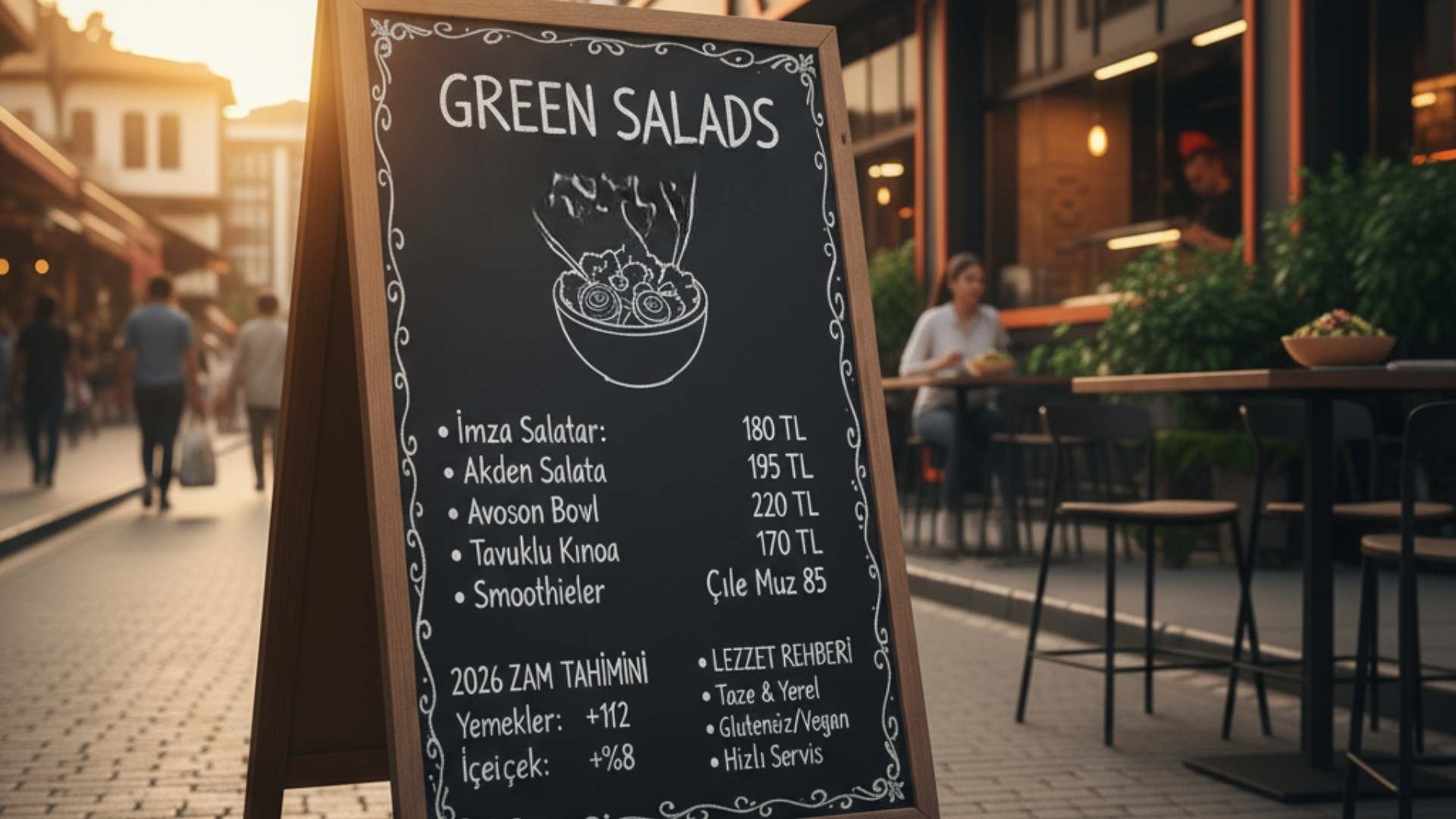 Green Salads menü fiyat listesi