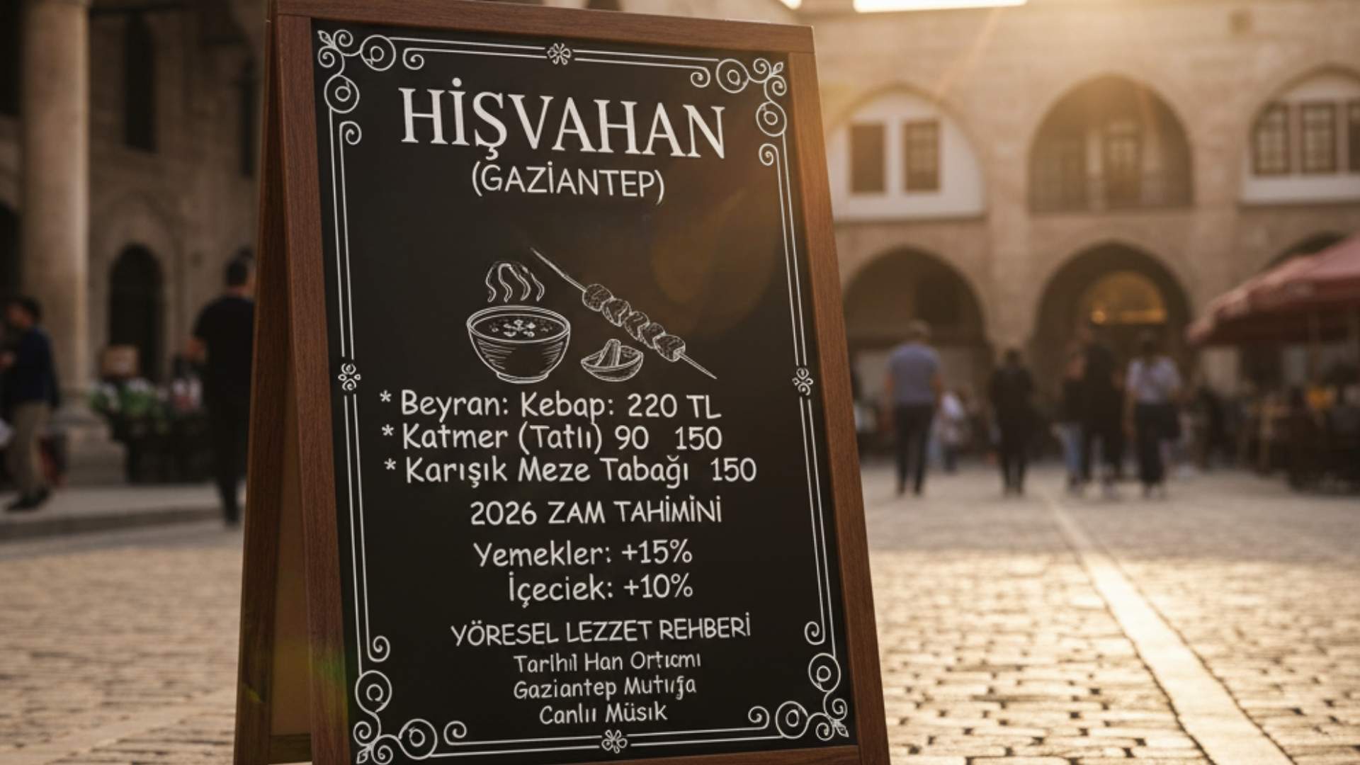  Hışvahan menü fiyat listesi